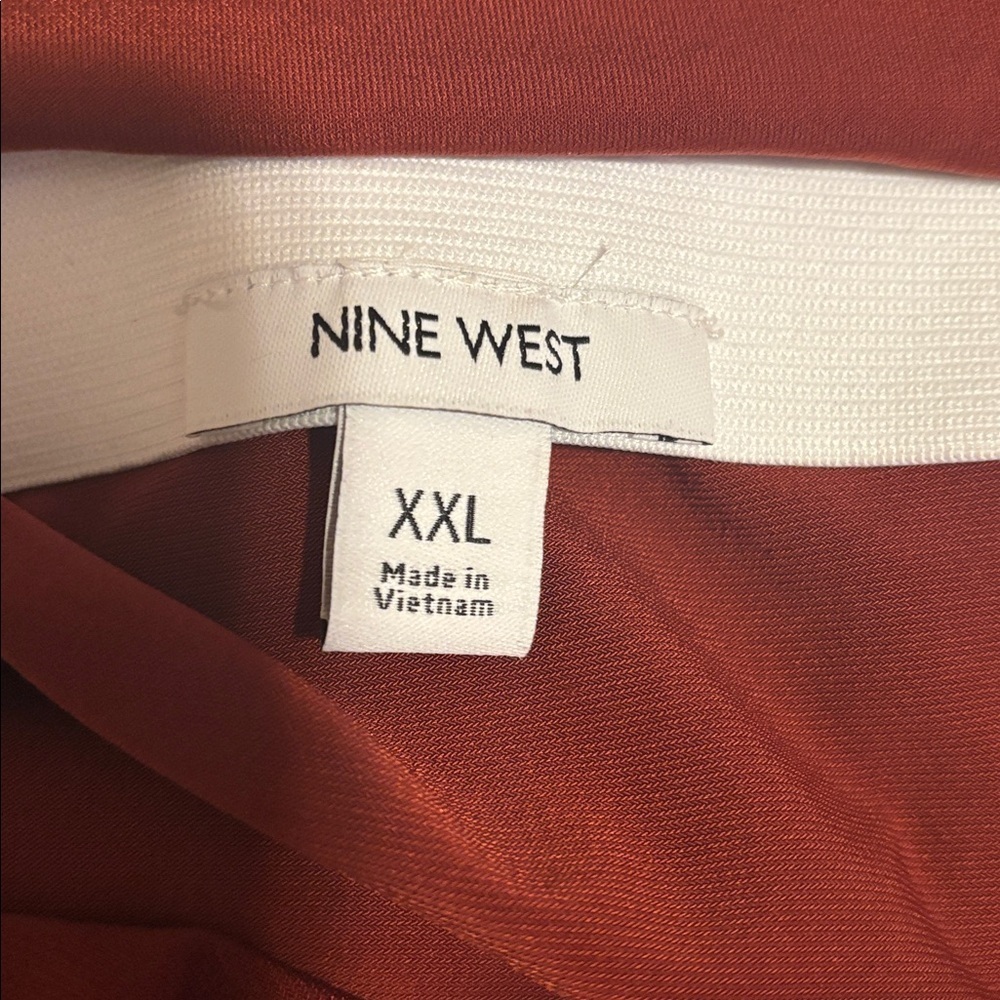 Nine West Asymmetrical Skirt in Rich Rust - Picture 3 of 3